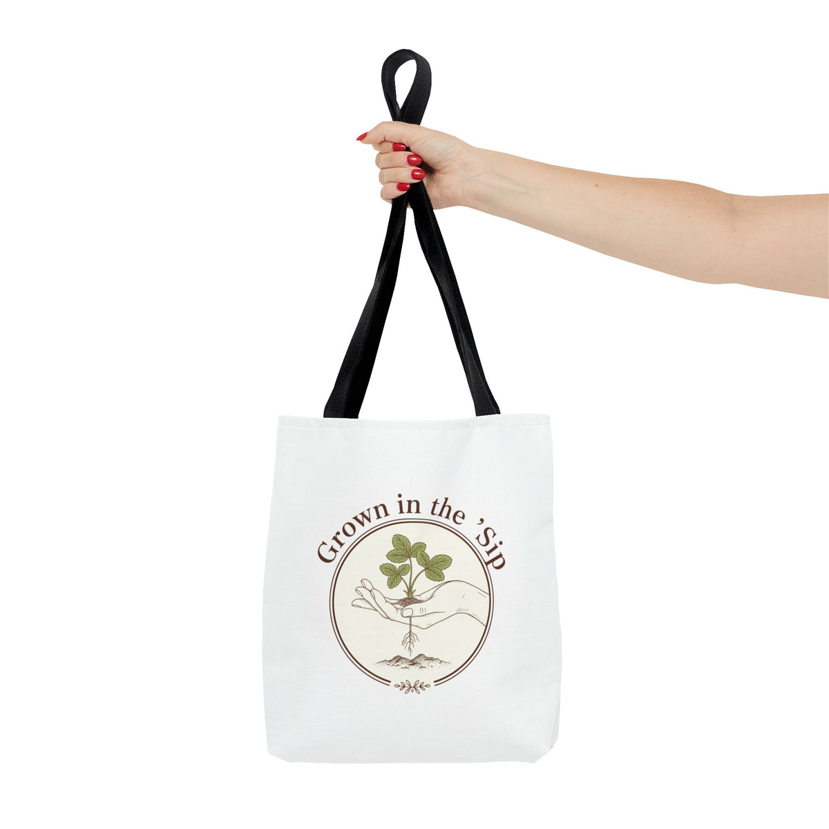 Tote — "Grown in the 'Sip" Plant Lover Canvas Tote