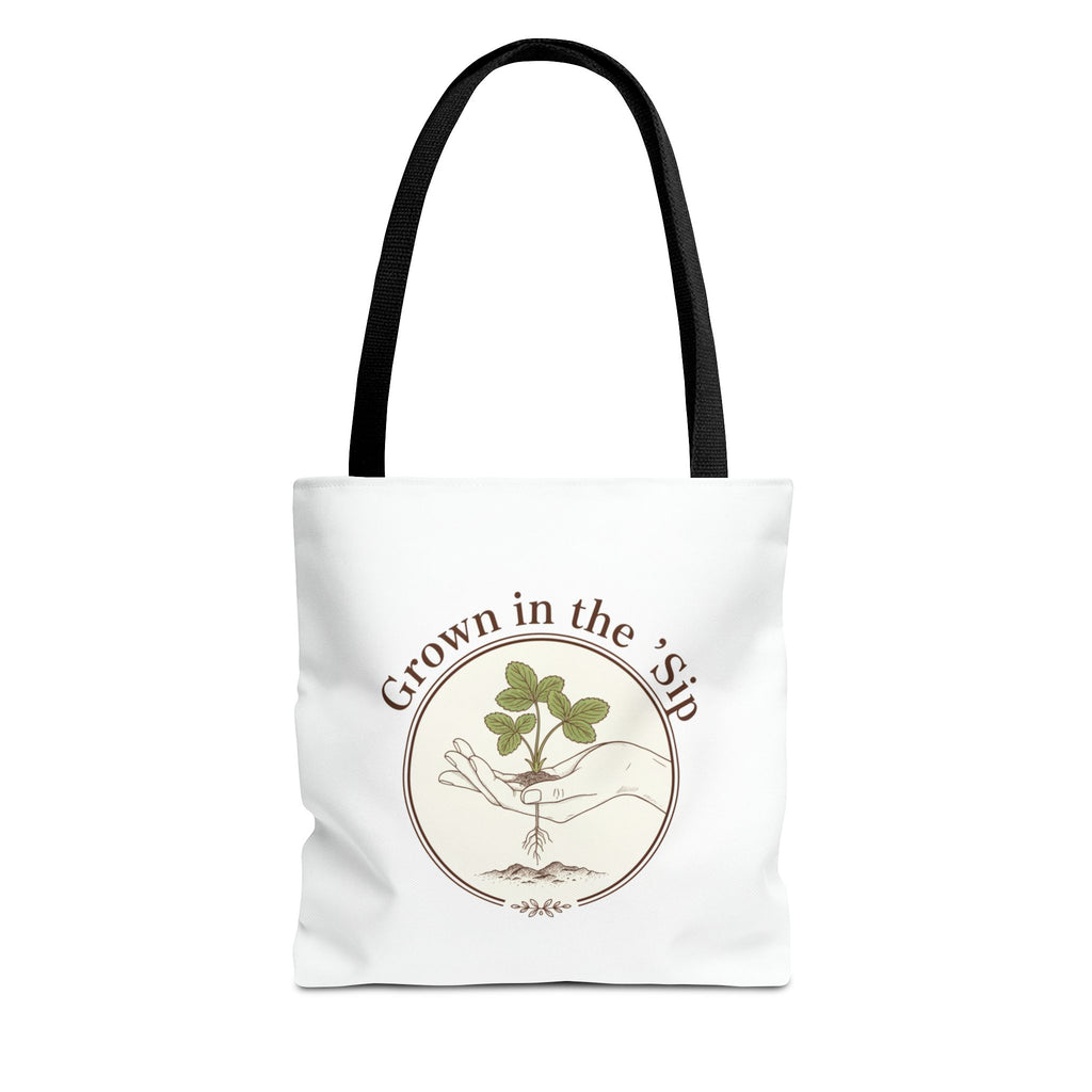 Tote — "Grown in the 'Sip" Plant Lover Canvas Tote