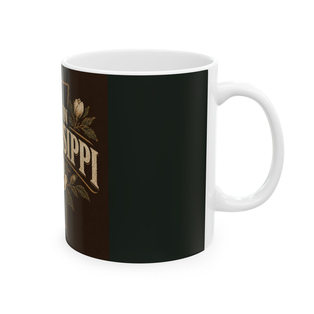 Born in Mississippi Ceramic Mug — Magnolia State Pride Coffee Cup (11oz & 15oz)