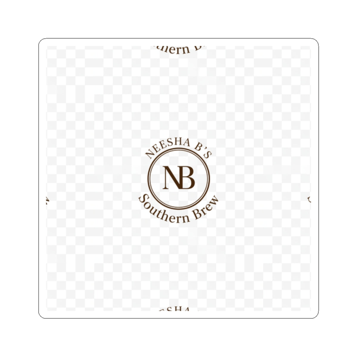 Kiss-Cut Sticker — Neesha B’s Southern Brew Logo Sticker (Branding Decal)