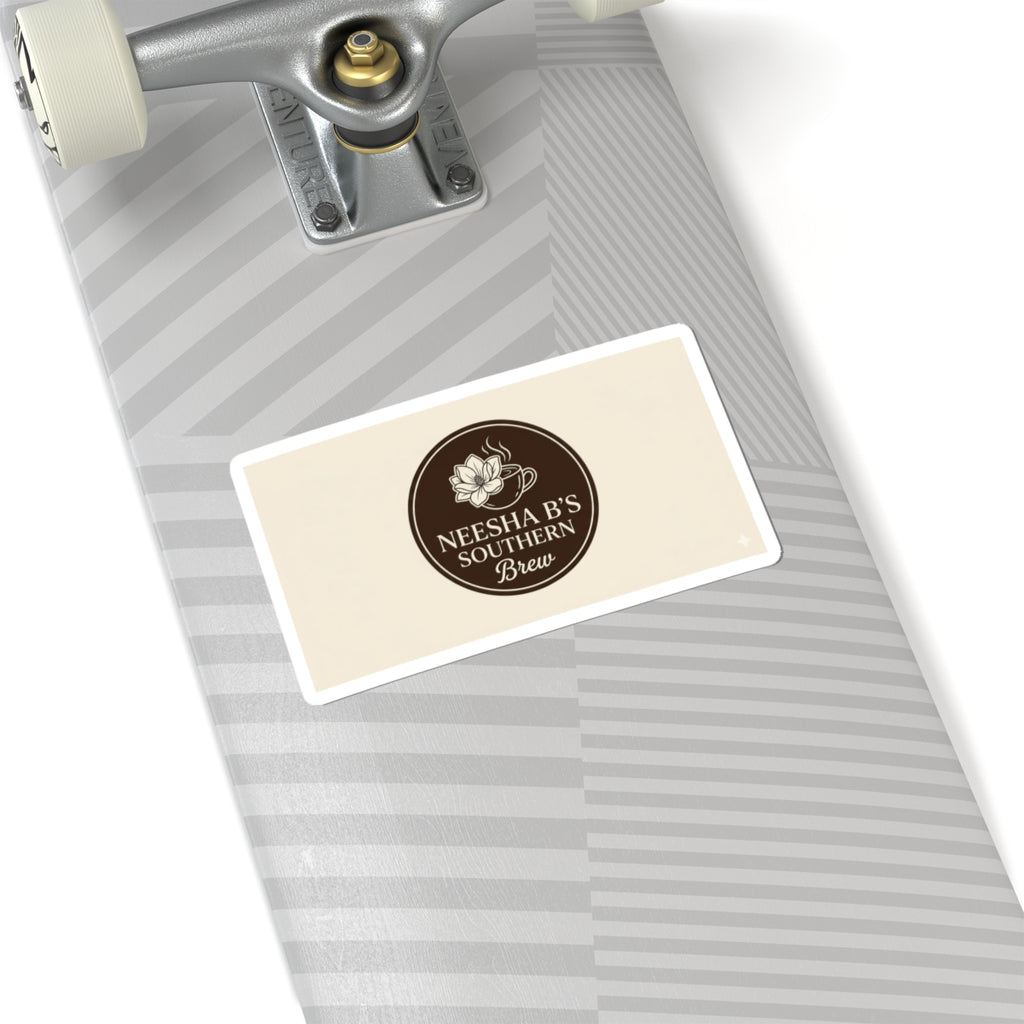 Kiss-Cut Sticker — "Neesha B's Southern Brew" Coffee Logo Sticker