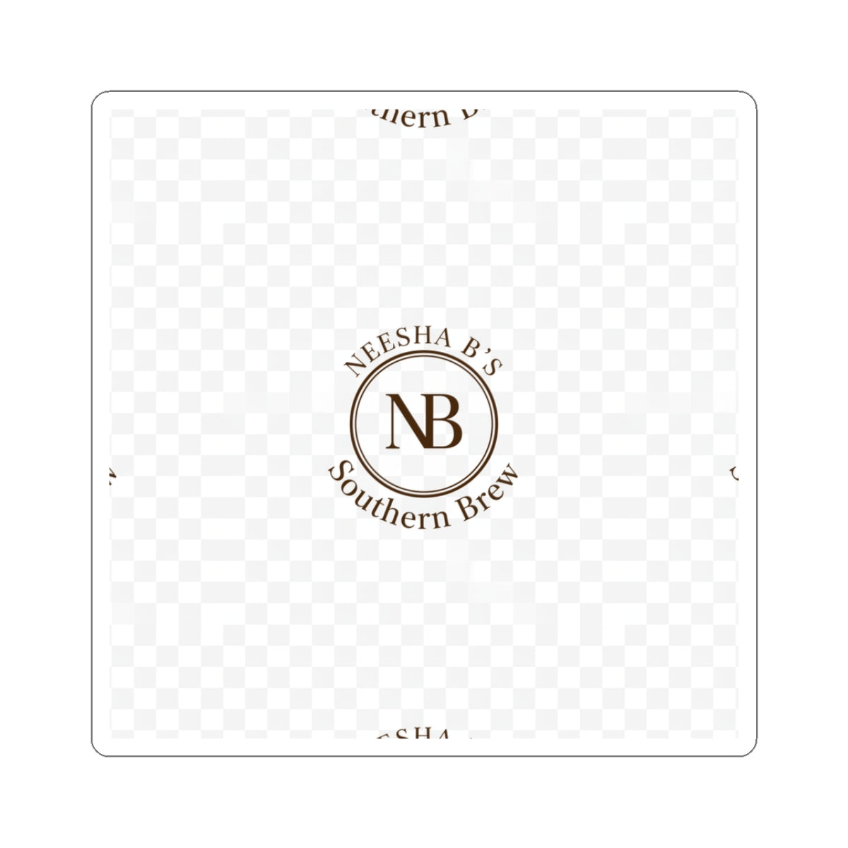 Kiss-Cut Sticker — Neesha B’s Southern Brew Logo Sticker (Branding Decal)