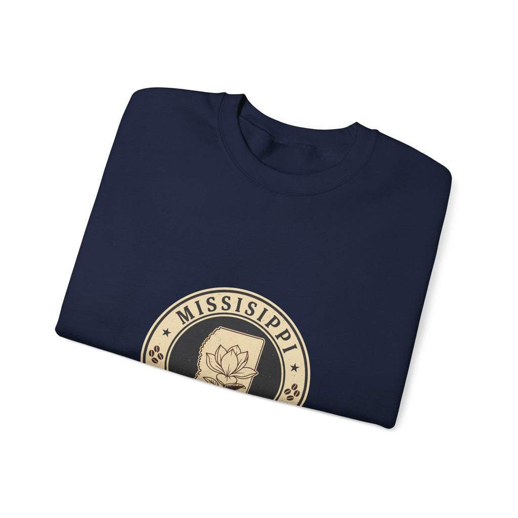 Mississippi Magnolia Seal Sweatshirt | State Floral Emblem Crewneck