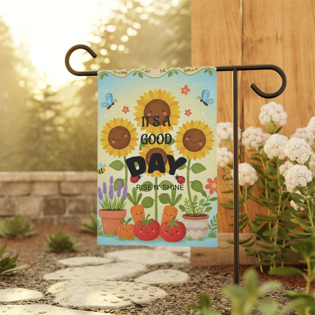 It's a Good Day Garden Flag – Sunflower Rise n' Shine Decorative Yard Banner