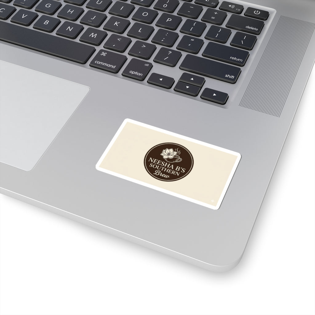 Kiss-Cut Sticker — "Neesha B's Southern Brew" Coffee Logo Sticker