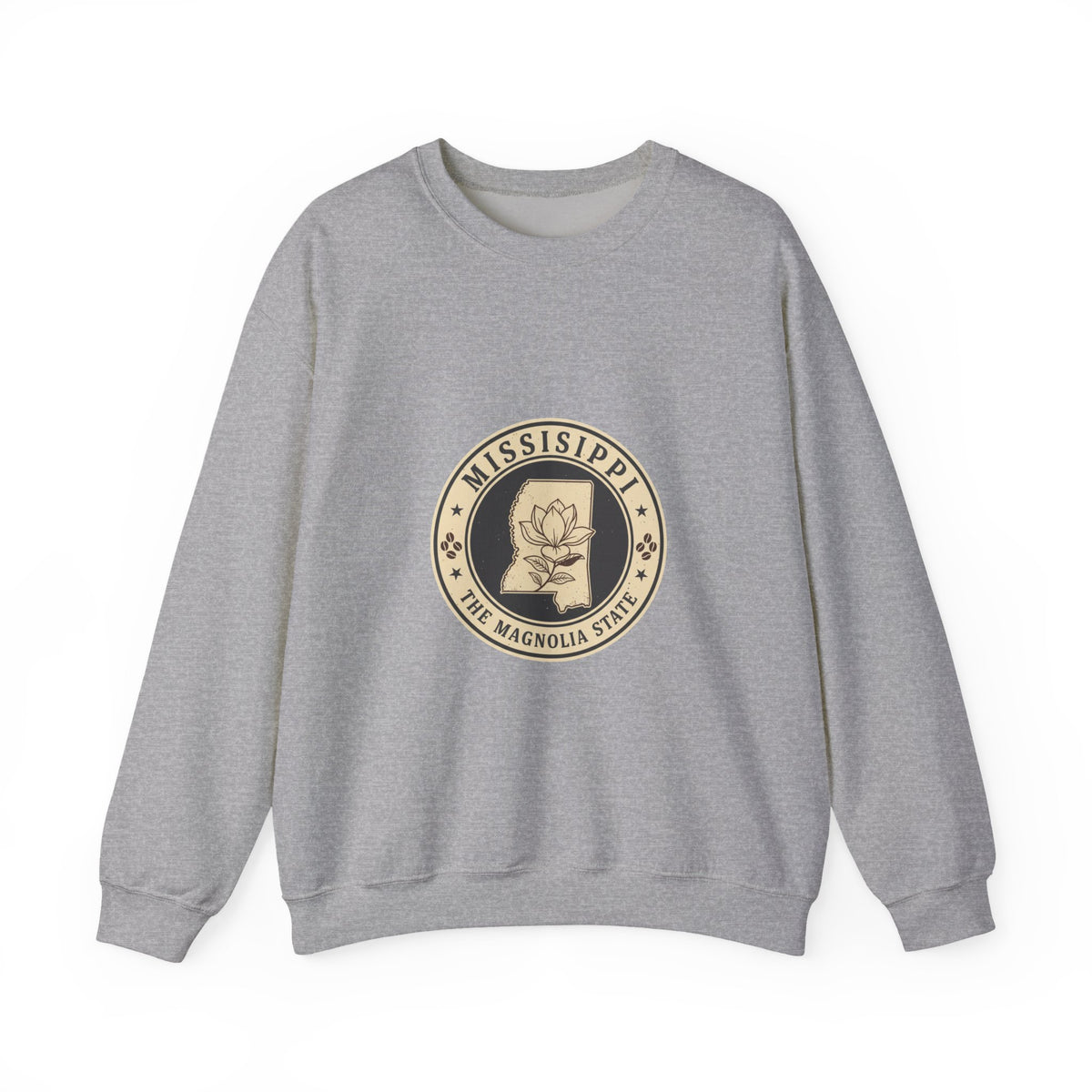 Mississippi Magnolia Seal Sweatshirt | State Floral Emblem Crewneck