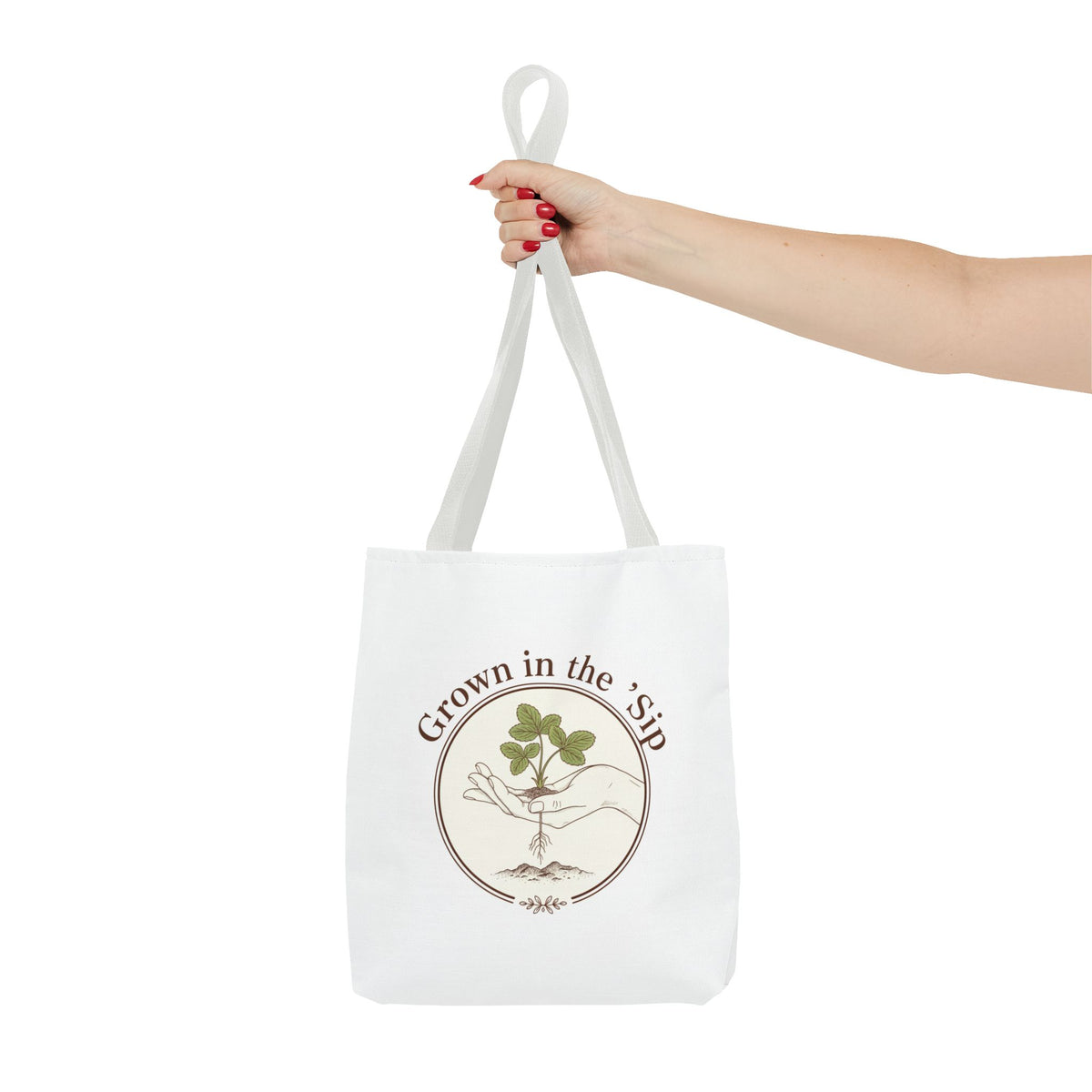 Tote — "Grown in the 'Sip" Plant Lover Canvas Tote