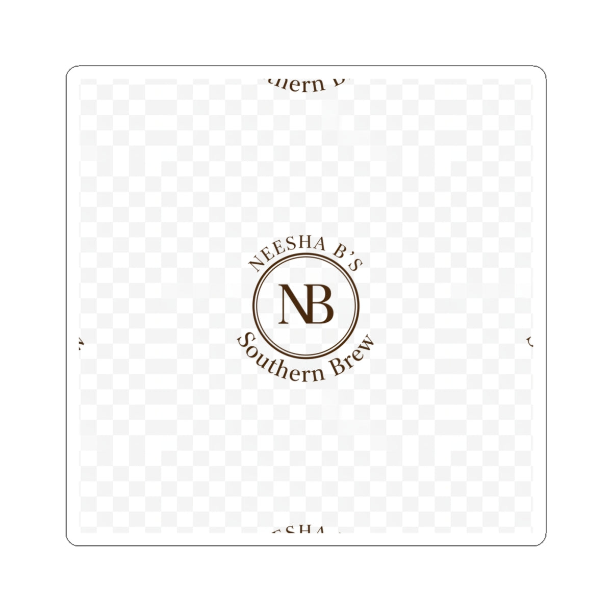 Kiss-Cut Sticker — Neesha B’s Southern Brew Logo Sticker (Branding Decal)