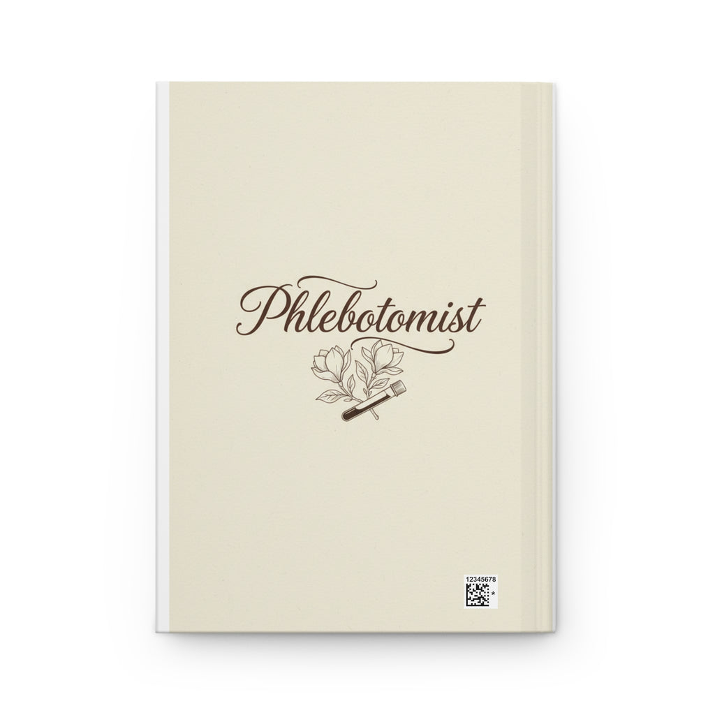 Phlebotomist Journal — "Stick. Spin. Document." Hardcover Lined Notebook for Lab Technicians