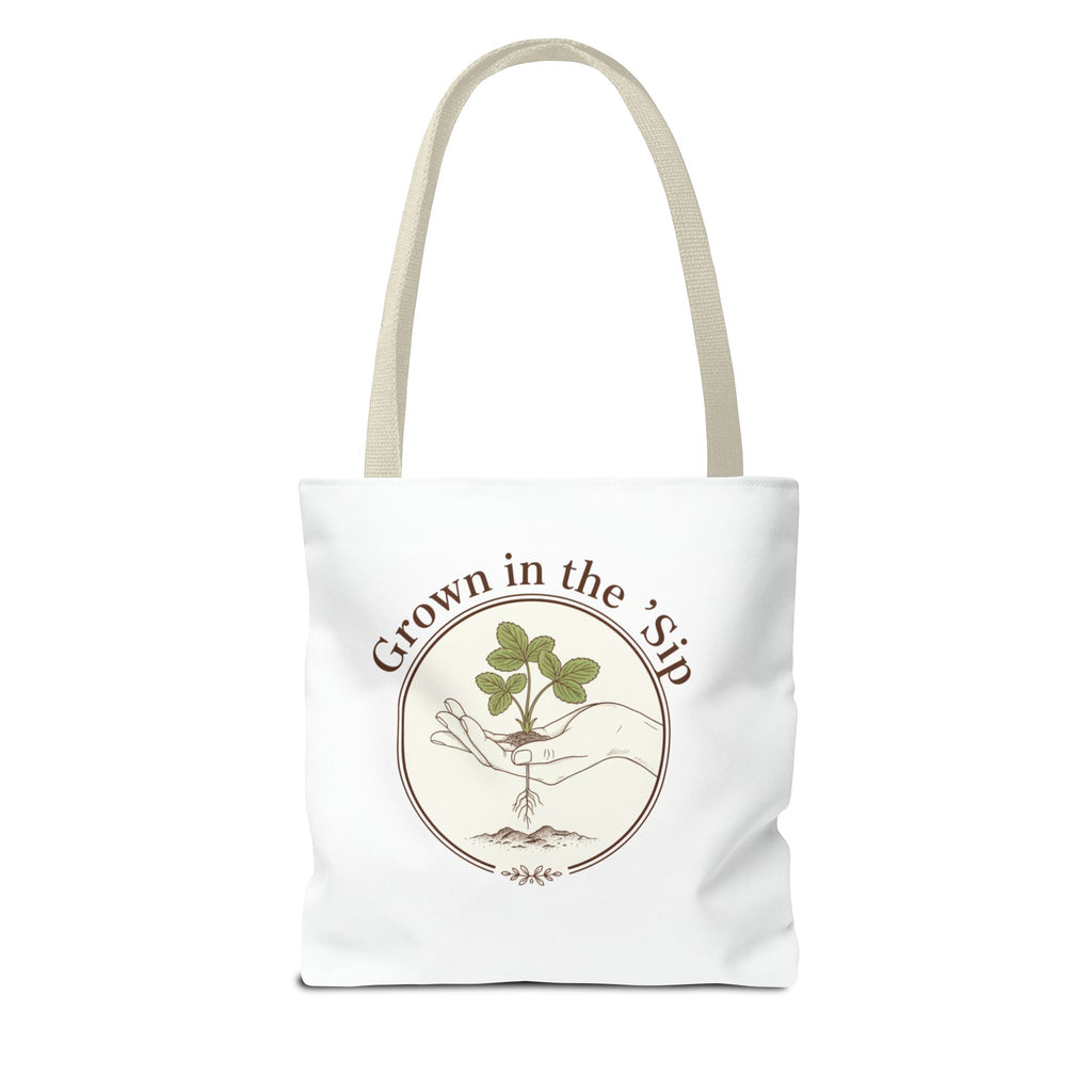 Tote — "Grown in the 'Sip" Plant Lover Canvas Tote