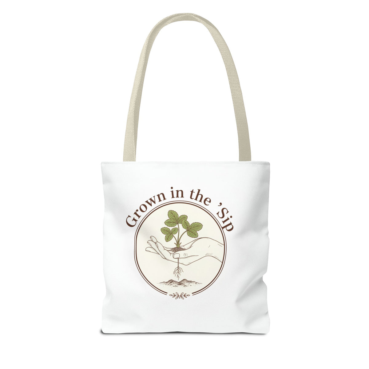 Tote — "Grown in the 'Sip" Plant Lover Canvas Tote