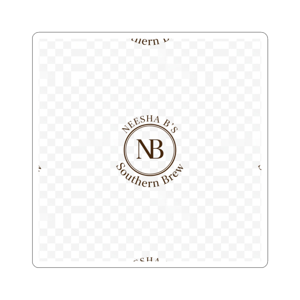 Kiss-Cut Sticker — Neesha B’s Southern Brew Logo Sticker (Branding Decal)