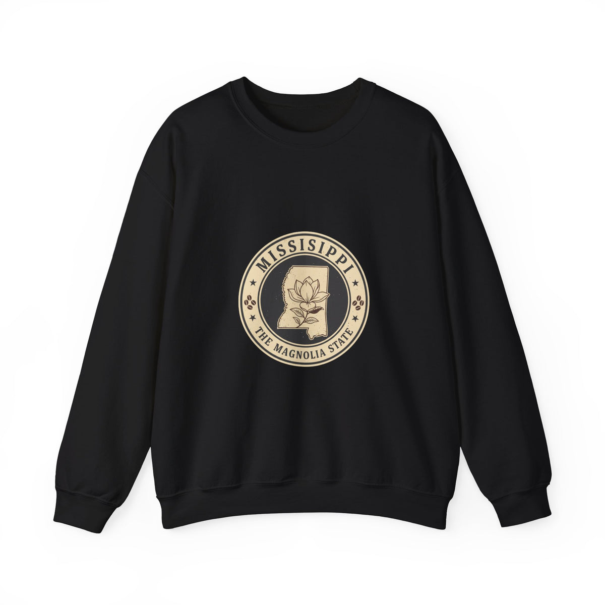 Mississippi Magnolia Seal Sweatshirt | State Floral Emblem Crewneck