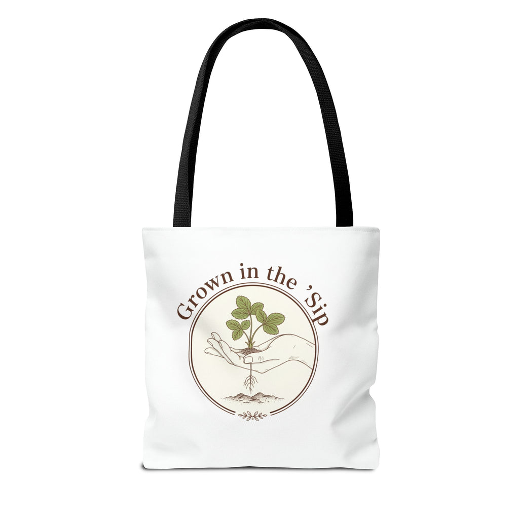 Tote — "Grown in the 'Sip" Plant Lover Canvas Tote