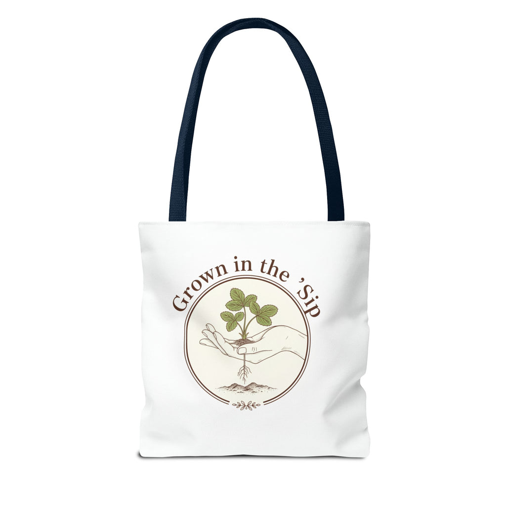 Tote — "Grown in the 'Sip" Plant Lover Canvas Tote