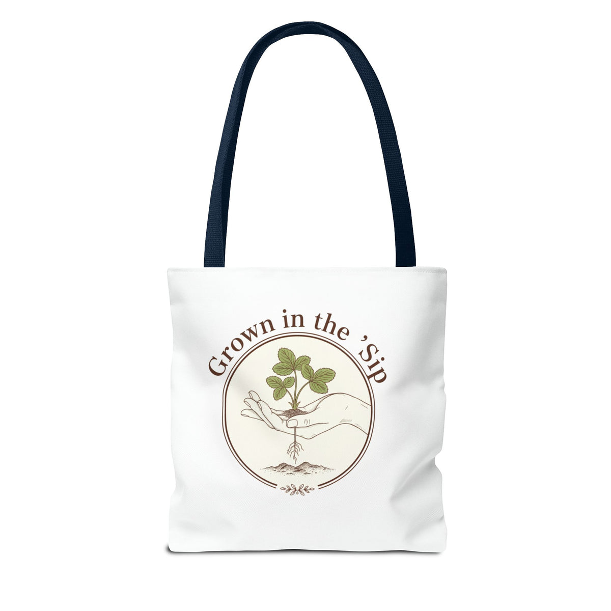 Tote — "Grown in the 'Sip" Plant Lover Canvas Tote