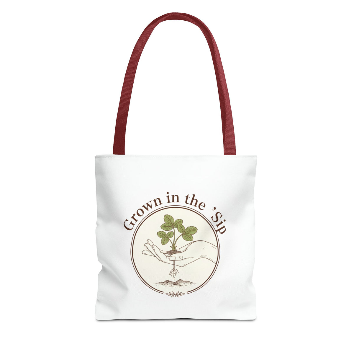 Tote — "Grown in the 'Sip" Plant Lover Canvas Tote