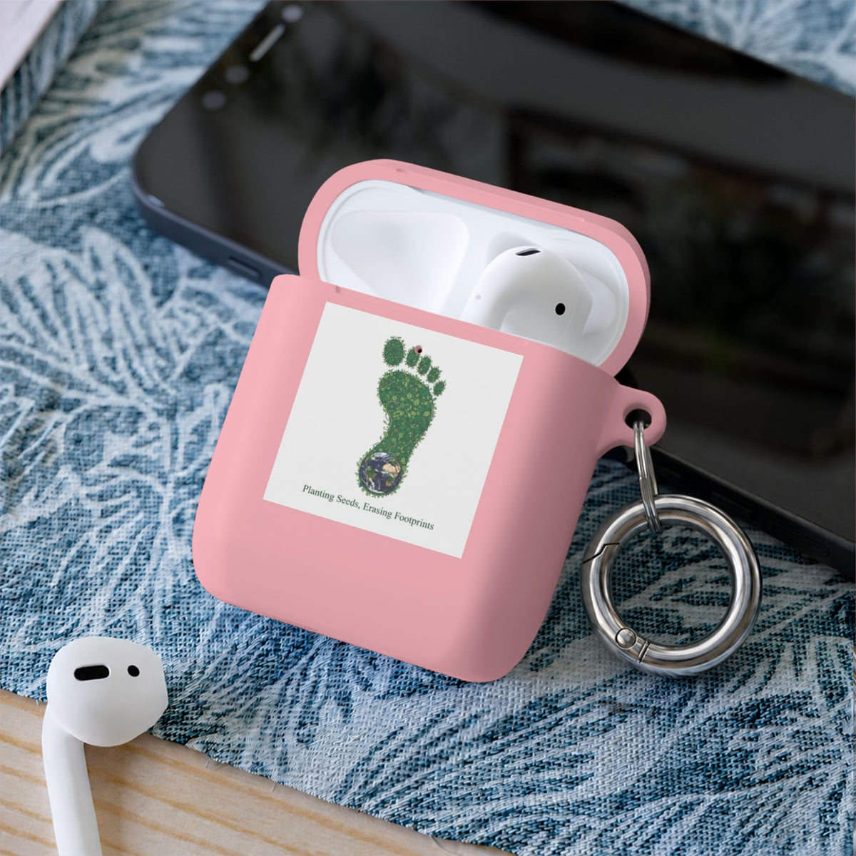 AirPods Case — Green Footprint Design with 'Saving Nature' Eco Vibe