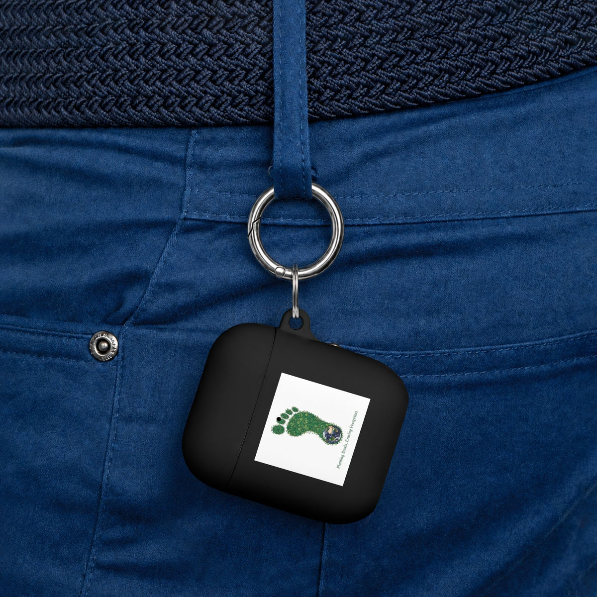AirPods Case — Green Footprint Design with 'Saving Nature' Eco Vibe