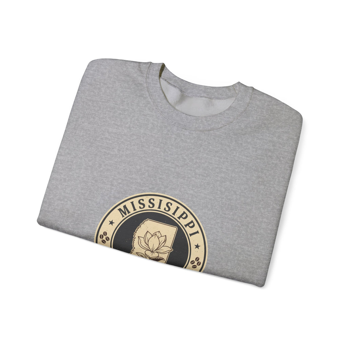 Mississippi Magnolia Seal Sweatshirt | State Floral Emblem Crewneck