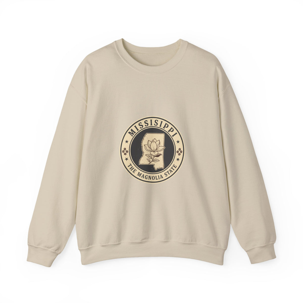 Mississippi Magnolia Seal Sweatshirt | State Floral Emblem Crewneck