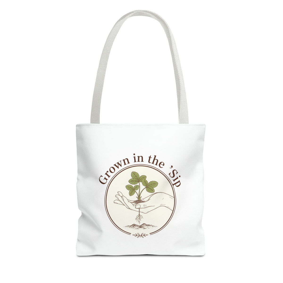 Tote — "Grown in the 'Sip" Plant Lover Canvas Tote