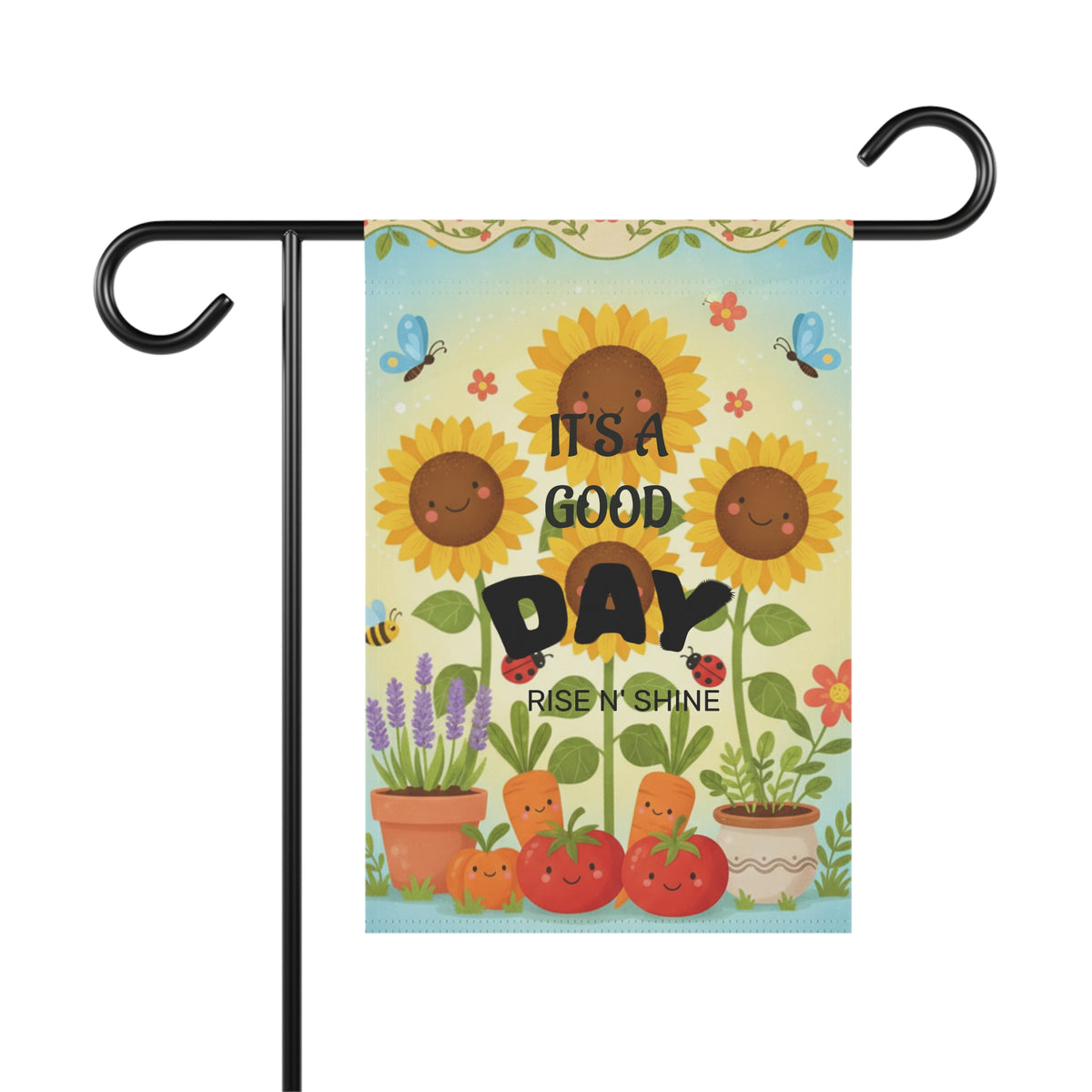 It's a Good Day Garden Flag – Sunflower Rise n' Shine Decorative Yard Banner