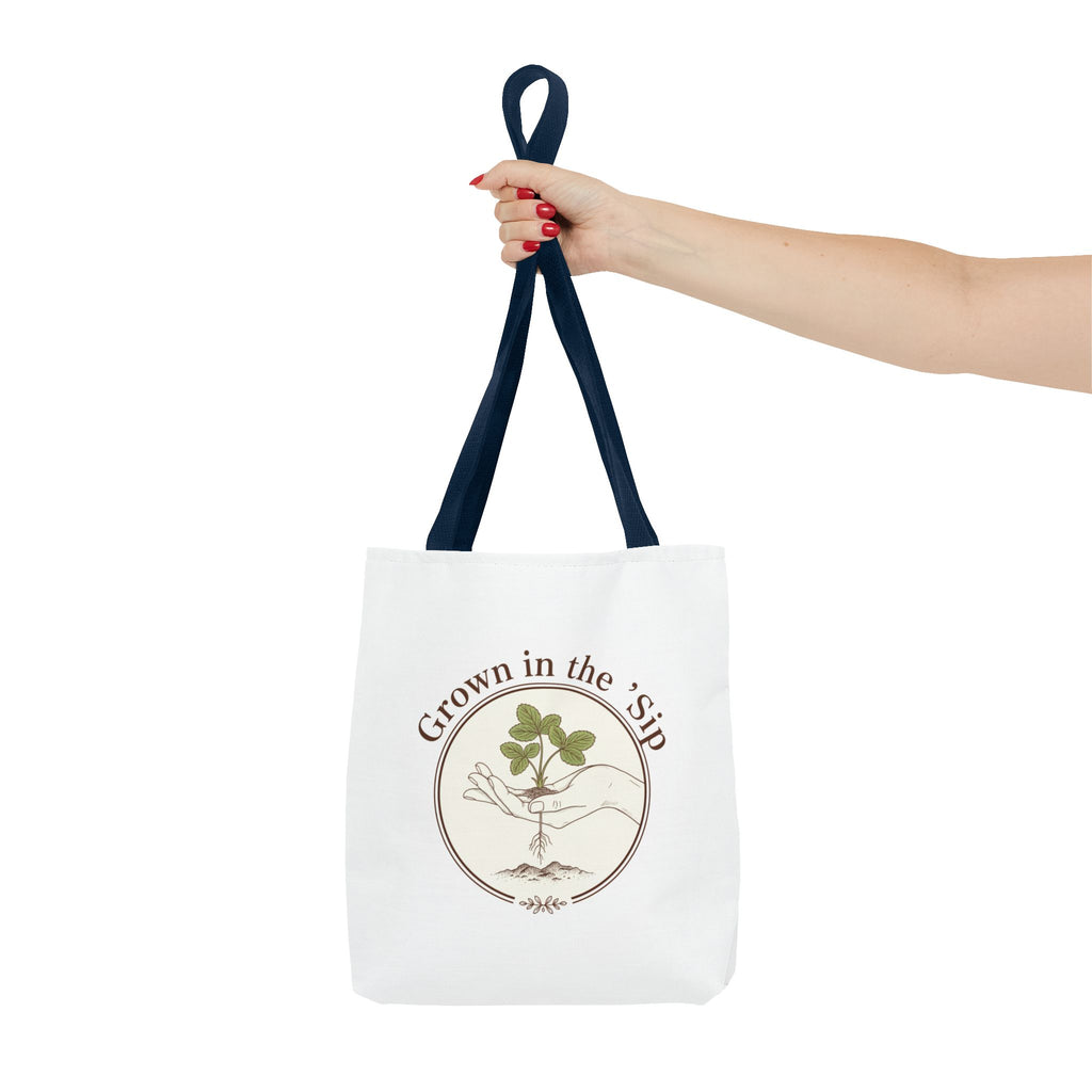 Tote — "Grown in the 'Sip" Plant Lover Canvas Tote