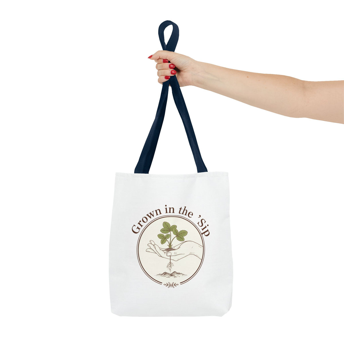 Tote — "Grown in the 'Sip" Plant Lover Canvas Tote