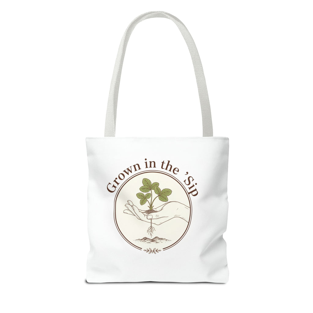 Tote — "Grown in the 'Sip" Plant Lover Canvas Tote