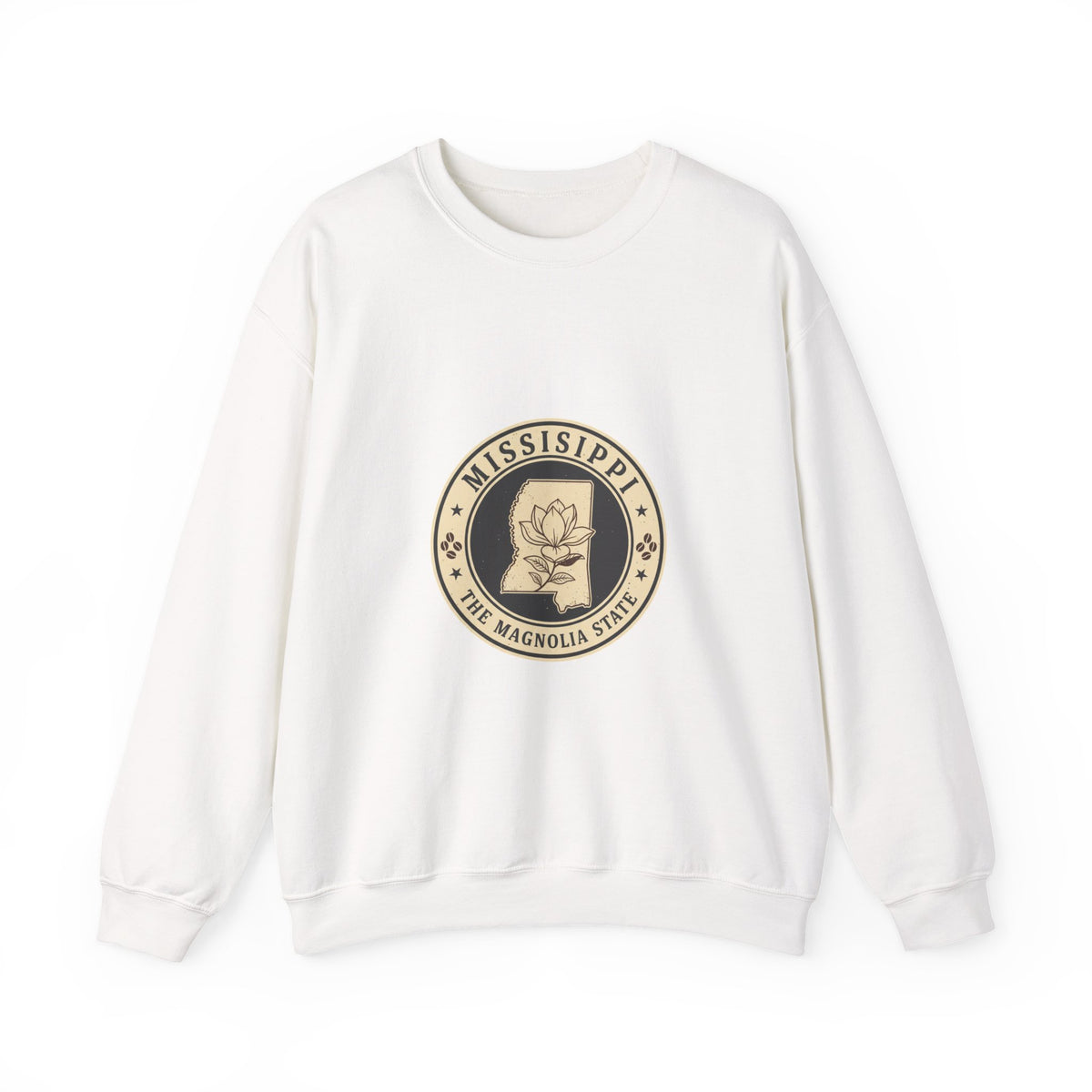 Mississippi Magnolia Seal Sweatshirt | State Floral Emblem Crewneck