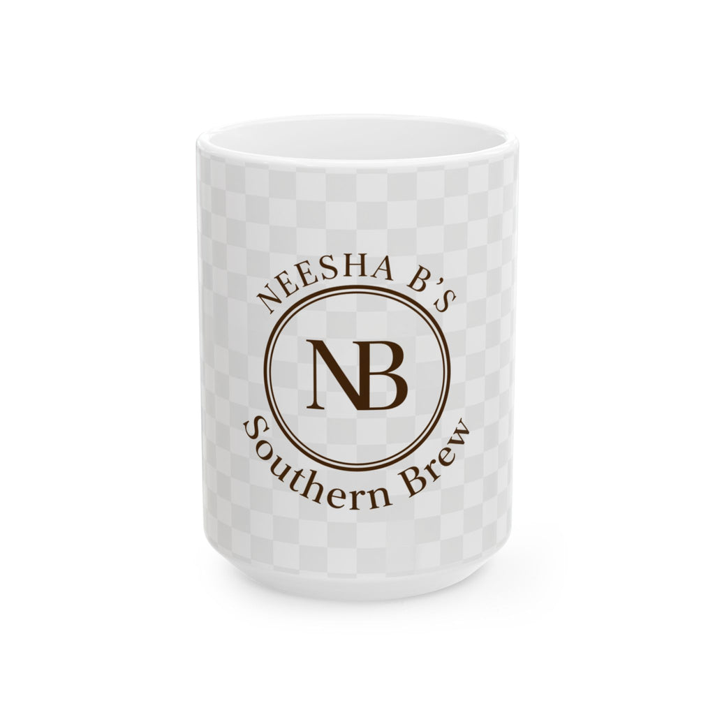 Ceramic Mug — Neesha B's Southern Brew Logo Coffee Cup (11oz & 15oz)