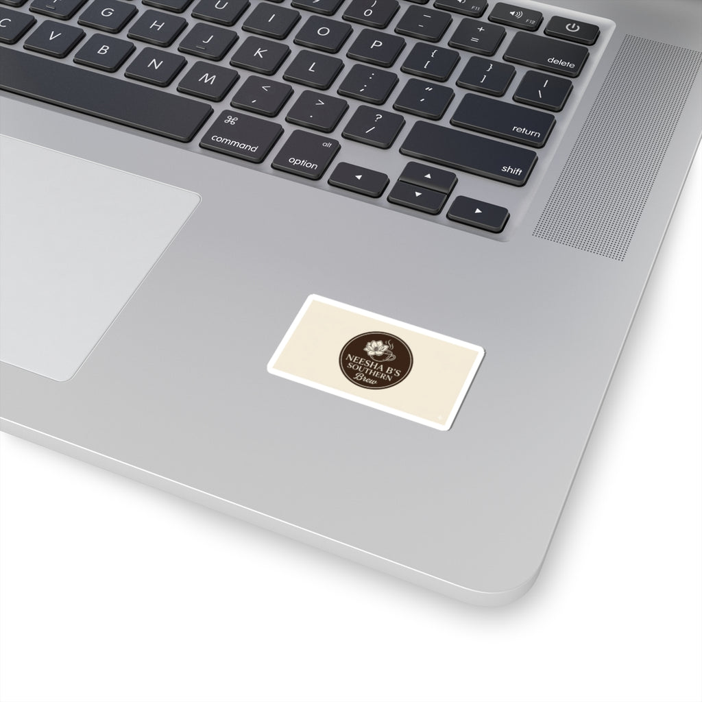 Kiss-Cut Sticker — "Neesha B's Southern Brew" Coffee Logo Sticker