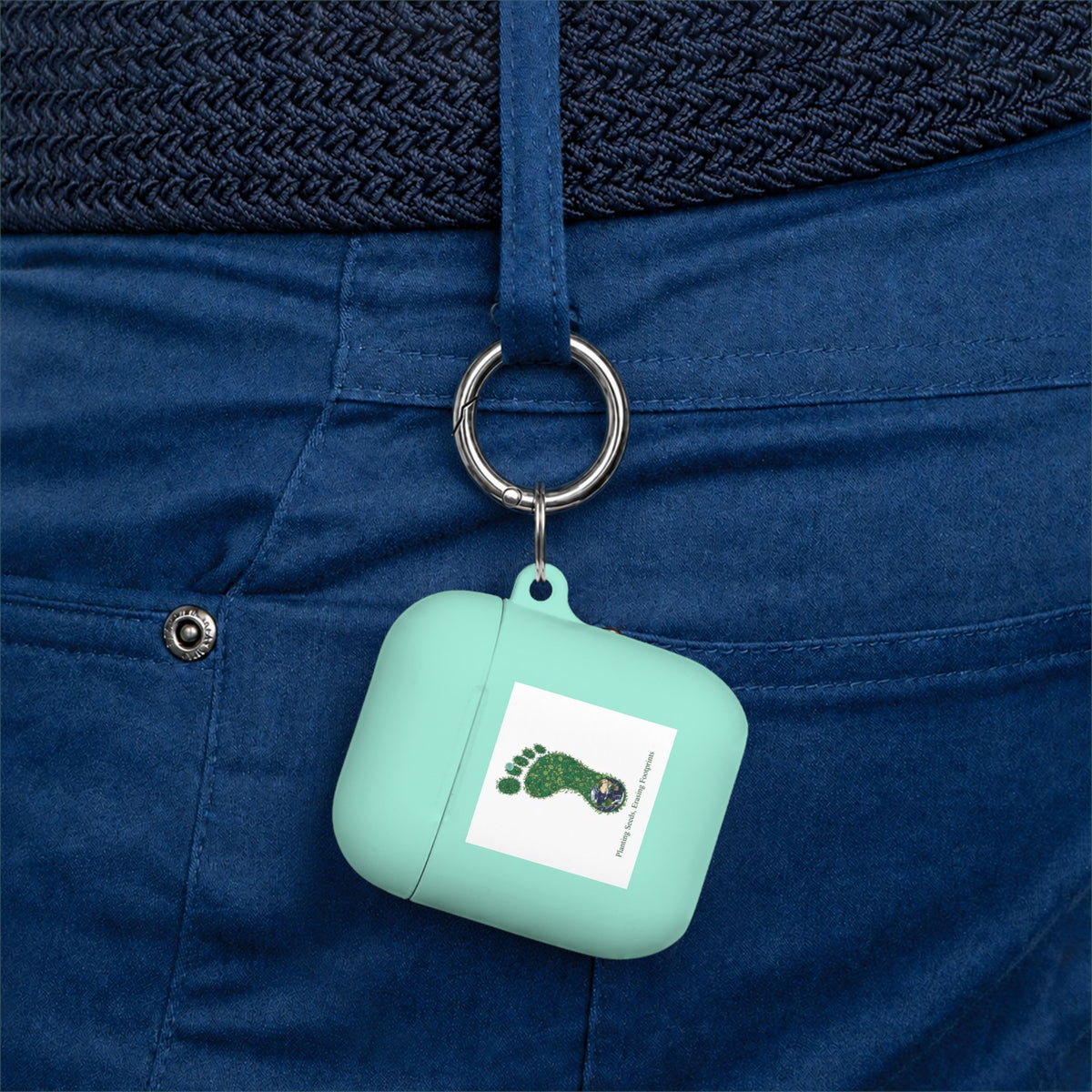AirPods Case — Green Footprint Design with 'Saving Nature' Eco Vibe