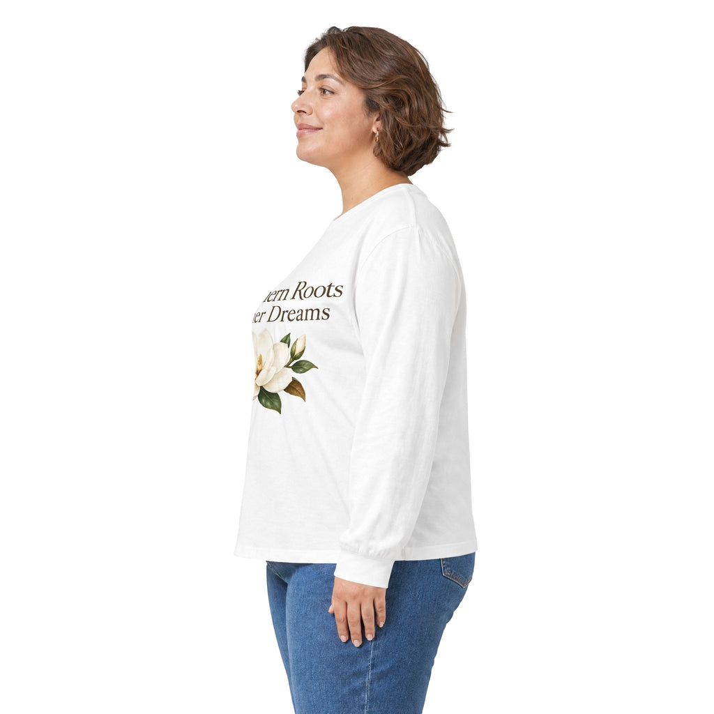 Southern Roots Higher Dreams Long Sleeve Tee — Magnolia Mississippi Shirt